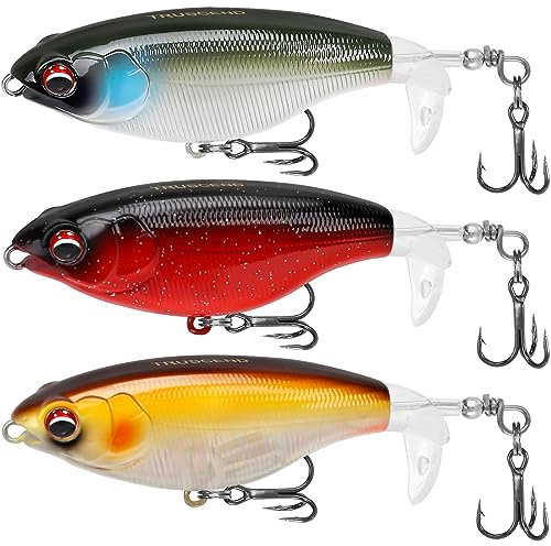 TRUSCEND Angelköder Kunstköder Fische Topwater Köder Angeln Set Hecht Zander Forellen Köder Swimbait Wobbler Langsam Sinkend Süßwasser Salzwasser Angelset Angeln Geschenk