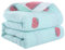 Hayisugal Kinder Decke 6-lagig Babydecke aus 100% Baumwolle - kuschelige Baumwolldecke Ideal als Kinderwagendecke, Erstlingsdecke, Bettdecke oder Kuscheldecke, Grüne Erdbeere, 120x150cm