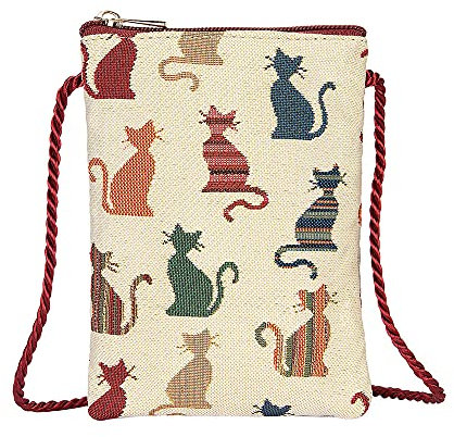 Signare Womens Cheeky Cat Smart Phone Bag, Cheeky Cat