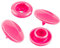 50 Druckknöpfe rund Snaps Druckknopf Snap Button Knöpfe Farb- Größenwahl, Größe:12mm, Farbe:pink