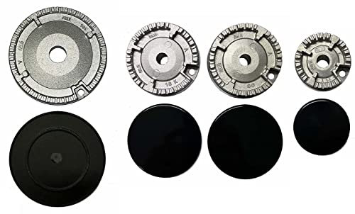 Franke - Kit 4 bruciatori Sabaf completi di piattelli spartifiamma per cucina piano cottura 4 fuochi - Made in Italy - KIT00235