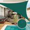 NAKIHOUSE Sonnensegel Dreieckig 5x5x5m Wasserdicht Sonnenschutz Sun Segel 98% UV-Schutz Segel für Balkon Garten Terrasse Markise Camping Pool (Grün)