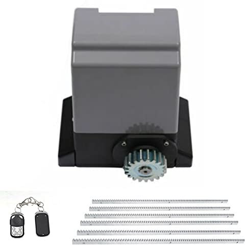 NeNchengLi Accionamiento eléctrico para puertas correderas, 750 W, 2000 kg, motor automático de apertura de puertas + riel de 6 m