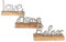 levandeo 3er Set Schriftzug Love Home Relax Silber Mango Holz Metall Aufsteller Deko Buchstaben Tischdeko