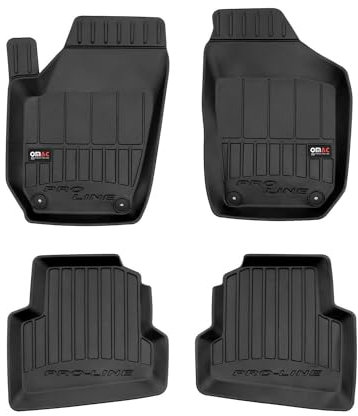 OMAC Gummi Fußmatten kompatibel mit Skoda Fabia 2 2006-2014 Premium TPE Automatten 4tlg