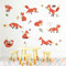 Runtoo Wandtattoo Fuchs Wandsticker Tiere Dschungel Wandaufkleber Kinderzimmer Babyzimmer Wohnzimmer Schlafzimmer