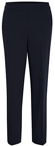 KAFFE Damen Hose KAsakura Hohe Taille Regular Leg