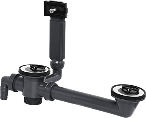 Cornat Rezyklat Ab- und Überlaufgarnitur - Für Einbauspülen mit Abtropffläche - 1 1/2 Zoll AG/IG - Hergestellt aus recycelten Kunststoffen - Made in Germany Qualität/Spülenablauf / T354404R