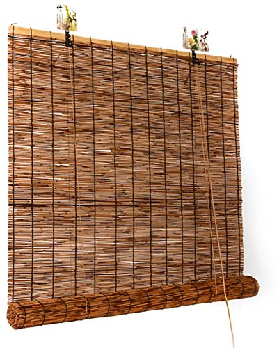 Rideau De Roseau Store Enrouleur,Rideau Bambou,Store En Bambou Intérieur,pare Soleil Pour Fenetre,Store Fenetre Terrasse,Stores Patio Occultants,Protection De La Vie Privée ( Size : 36x71in(WxH)/90x18