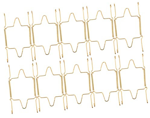 10pcs Plate Wall Hangers Plate Holders for Wall Hanging Hangers Hanging Invisible s for The 8 inch Board line Stainless Steel