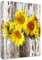 Girasol Amarillo en Florero Marco de madera Cuadros Modernos Cuadros decorativos Lienzo Pintura Imagen cuadros decoracion Baño dormitorio comedor cocina restaurante País Listo para colgar 40x60cm