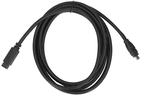 IEEE 1394 FireWire Kabel, 10 Fuß Zweisprachiges FireWire 800/Firewire 400 Kabel – Hochgeschwindigkeitsübertragung für PC – 10 Fuß Schwarz.