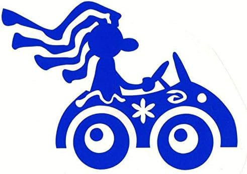 Rakelfix Lustiges Rasta Männchen im Bobbycar Auto 20cm Aufkleber Sticker Autoaufkleber Wandtattoo Surf Kite Surfen Wassersport Fun Sea