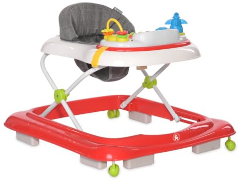 Bertoni Lauflernhilfe Sea Adventure Spielcenter Musikfunktion höhenverstellbar, Farbe:rot
