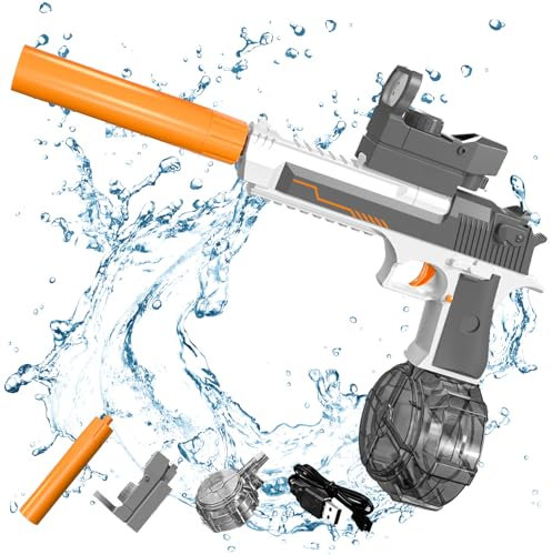 Potente Pistola de Agua Eléctrica para Niños - Alta Capacidad, Más Fuerte Blaster de Agua para Piscinas, Playas, Summer Pool Beach Party Toys