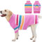 IECOii Hundepullover, XXXL Hunde Pullover, Extra großer Hundepullover Rollkragen, warme Hundewintermäntel, dehnbarer großer Hundeweihnachtspullover für große Hunde, Golden Retriever, Labradors,3XL