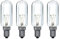 Lampwise 4X 40W Tubular Standard Bulb (SES E14) - Ideal for Cooker Hoods (80x25mm)