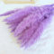 Künstliche Blumen zur Dekoration, 15 Stück, 45 cm, lila, kleines Pampasgras, natürliche Zweige für Zuhause, Hochzeit, Geschäft, Raumdekoration, Blumenarrangement, Violett