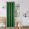 Joydeco Verdunkelungsvorhang 1 Stück,Vorhang Blickdicht mit Ösen Türvorhang H 210 x B 132 Thermovorhang Dunkelgrün Kälteschutz Hitzeschutz Blackout Curtain für Schlafzimmer Wohnzimmer