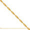 Rodium – Goldkette 14 Karat (585) Goldkette Damen, Singapore chain, Cuban Chain, Goldene Halskette für Mädchen, Necklace