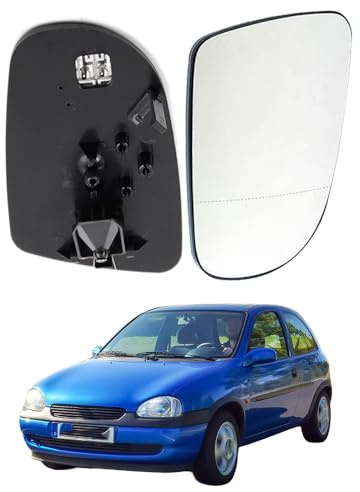 WRUHUA Aussenspiegel Glas Ersatz Spiegelglas für Opel Corsa B 1993-2002, Auto Seitenspiegel Beheizbar Wasserdicht,right-1pcs
