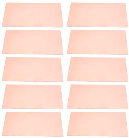 Pack of 10 1.5mm Double Side Brass Clads Boards Electrical Engineering Tool for Circuit Designs & Hobbies Electronics