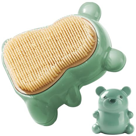 Bear Nail Brush, Soft Bristles, Kids Nail Cleaning Brush, Fingernail Scrubbing Brushes, Easy to Grasp, Scrubbing Cleaning Washing Brushes for Children, Women