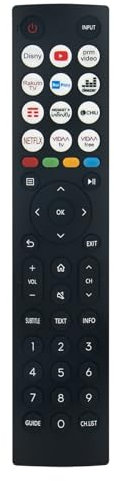 Télécommande remplacée Convient pour Hisense 40E53KQT 32E43KT 40E43KT 32E53KQT QLED Full HD Smart TV VIDAA U6 FHD TV