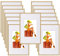 WOLTU Bilderrahmen 15x20 cm 15er Set Fotorahmen aus Kunststoff mit Passepartout, Posterrahmen zum vertikalen oder horizontalen Aufhängen/Aufstellen, Collage Wanddeko, Gold