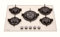Millar GH7051PM - Piano cottura in vetro temperato con 5 bruciatori a gas, 70 cm, colore: Beige/Panna
