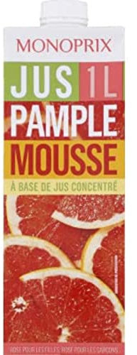 Monoprix Jus de pamplemousse à base de jus concentré - La brique de 1L