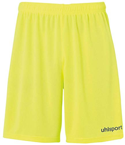 uhlsport Kinder Center Basic Shorts, Fluo gelb/Schwarz, 116