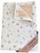 Swaddyl Musselin Decke Baby - Kinderwagen Decke - Sommerdecke - Babydecke Beige 75x100cm zweilagig - Erstaustattung Neugeborene (Cute Design)