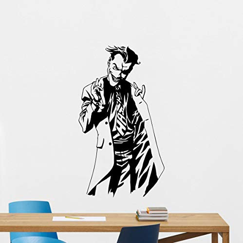 myrockshirt Joker Wandtattoo Decal Superheroes Vinyl Aufkleber Nursery Kunst Poster Boy Dekor Wandtattoo,Frei Farbwahl, Autoaufkleber,Lack,Scheibe, UV&Waschanlagenfest, Profi-Qualität