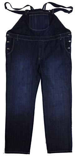Abraxas - Jeans a salopette con inserti elastici, taglie forti, comodi da 3XL a 12XL Blu scuro XXXXXXXXL