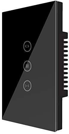 UseeLink Wi-Fi Curtain Switch,Controller Roller Shutter Switchh, Smart Touch Switch, Controllo Remoto e Vocale, Funzione di temporizzazione Funziona con Amazon Alexa (Echo) / Google Home (1 PCS)