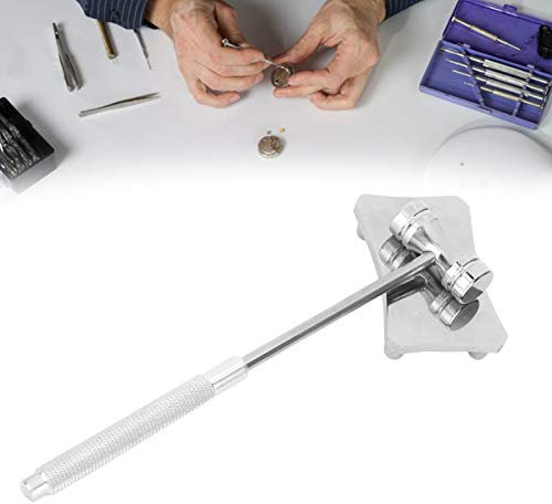 Piccolo martello multifunzionale, martello a doppia testa in acciaio, martello multifunzione fai-da-te antiscivolo, utensile manuale, mini martello, strumento da orologiaio, giocattolo personale
