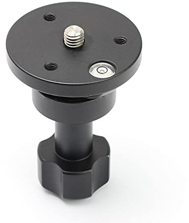 DERMAEX XINYING 65mm Bowl Adapter,Half Ball Flat to Bowl Adapter Converter with 38 inch Screw for Manfrotto Weifeng Video Tripod Fluid Head DSLR Rig Camera-L8