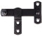 Amig - Palan pour volet lisse | Verrou de sécurité pour fenêtres | Quincaillerie pour jardin et extérieur | Acier | Couleur noir mat | Dimensions : 80 x 46 mm