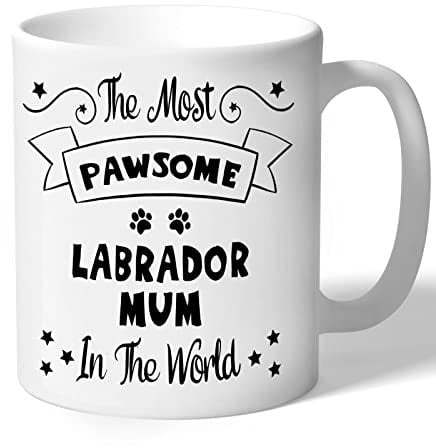 Dog Lovers Collection Labrador Mum Mug - Pawsome - Labrador Gifts (Black Print)