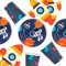 Weltraum Kindergeburtstag Party Set 24. Tlg. | 8 Teller, 8 Becher, 8 Servietten in Raketenform | Weltraum Deko Pappteller Kindergeburtstag Junge | Astronauten Party Geschirr Kindergeburtstag