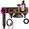 CATOOMUU for Dyson Supersonic Hair Dryer Wall Mount Stand Holder, Dryer Accessories Organizer Storage Rack, Wood