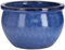KOTARBAU® Pot de fleurs rond en céramique, pour le jardin, cobalt