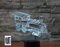 SUPERRUIDALONG 3D Eisenbahnmotor Fernbedienung 16 Farben Nachtlichter Illusion Acryl LED Tisch Nachttisch Lampe Kinder Schlafzimmer Schreibtisch Dekor Geburtstag Geschenke Spielzeug für Kinder