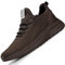 Feethit Zapatillas de Running para Hombre Transpirables Running Zapatos para Correr Gimnasio Deportives Transpirables Seguridad Atlético Trekking Marrón 45