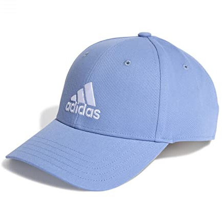 adidas Unisex Cotton Baseball Cap, Blue Fusion/White, M