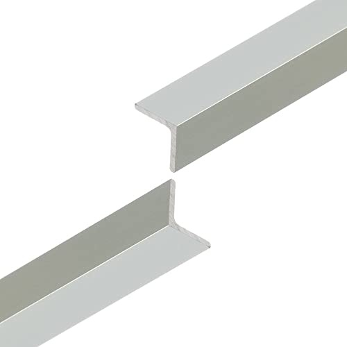 Silver Aluminium Corner Trim - Aluminium Angle Edge Trim - Anodised Silver Finish - 1 Metre length (30mm x 30mm)