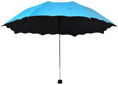DUXEDO Reiseschirm, Strandschirm, unbesiegbar, blühend, Farbe, Regenschirm, Sonnenschirm, Sonne, UV-Taschenschirm