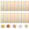 EXCEART Origami-Sterne-Papierstreifen 5 Stern-Papierstreifen Glitzer Origami-Sterne-Papier Glücksstern-Dekoration Papierstreifen DIY Handkunst Basteln Für Kinder
