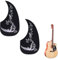 Gitarren-Schlagbrett Guitar Pickguard Klassische Schlagbretter Akustikgitarre Selbstklebendes Schlagbrett Pickguard Schlagbrett Selbstklebende für Folkgitarre Kratzfest Verschleißfest 2 Stück (Silber)